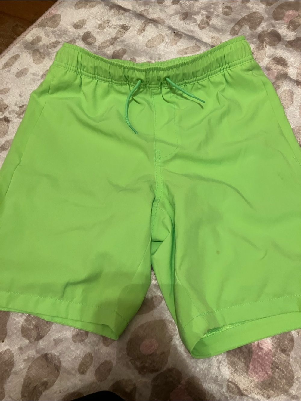 GAP Men's Bright Lime Green Swim Trunks